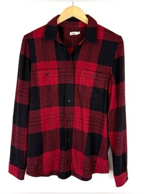 Faherty Legend Plaid Sweater Shirt Orchard House Red Plaid